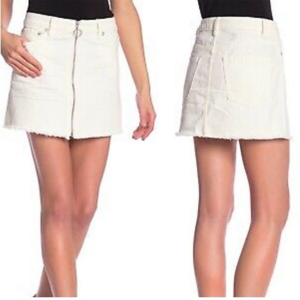We‎ the Free White Jean Skirt